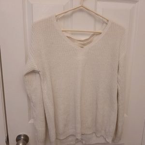 Seven sisters cross back knit sweater